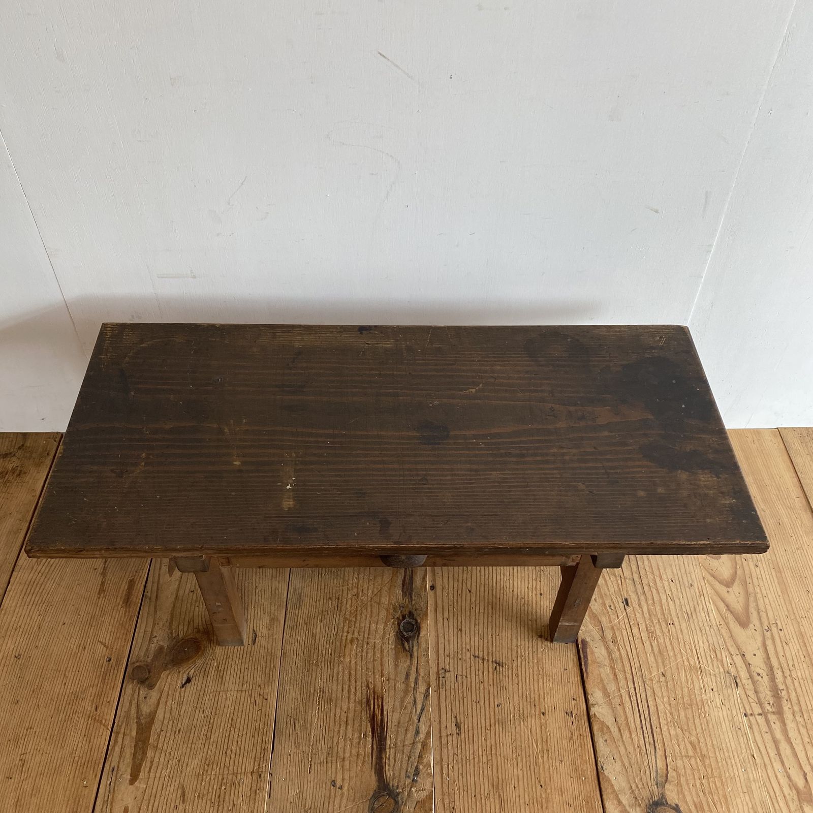 アンティーク ローテーブル 文机 展示台 レトロ 無垢材 y188 - メルカリ