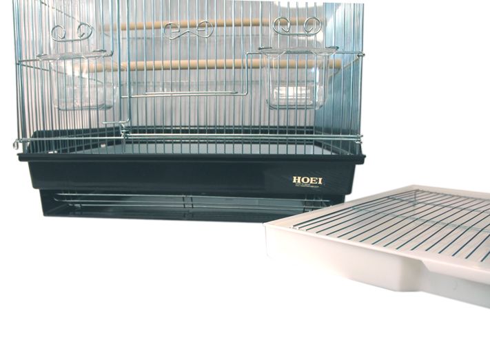 HOEI 465インコ 底カラー：ブラウン 文鳥 ケージ