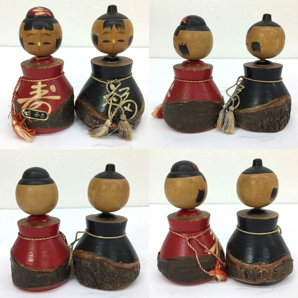 夫婦こけし 伝統こけし 民芸品 郷土品 木製 鳴子 和風人形 日本人形