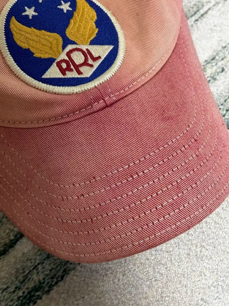 ダブルアールエル RRL ウィングロゴ ヘリンボーン ボールキャップ RRL