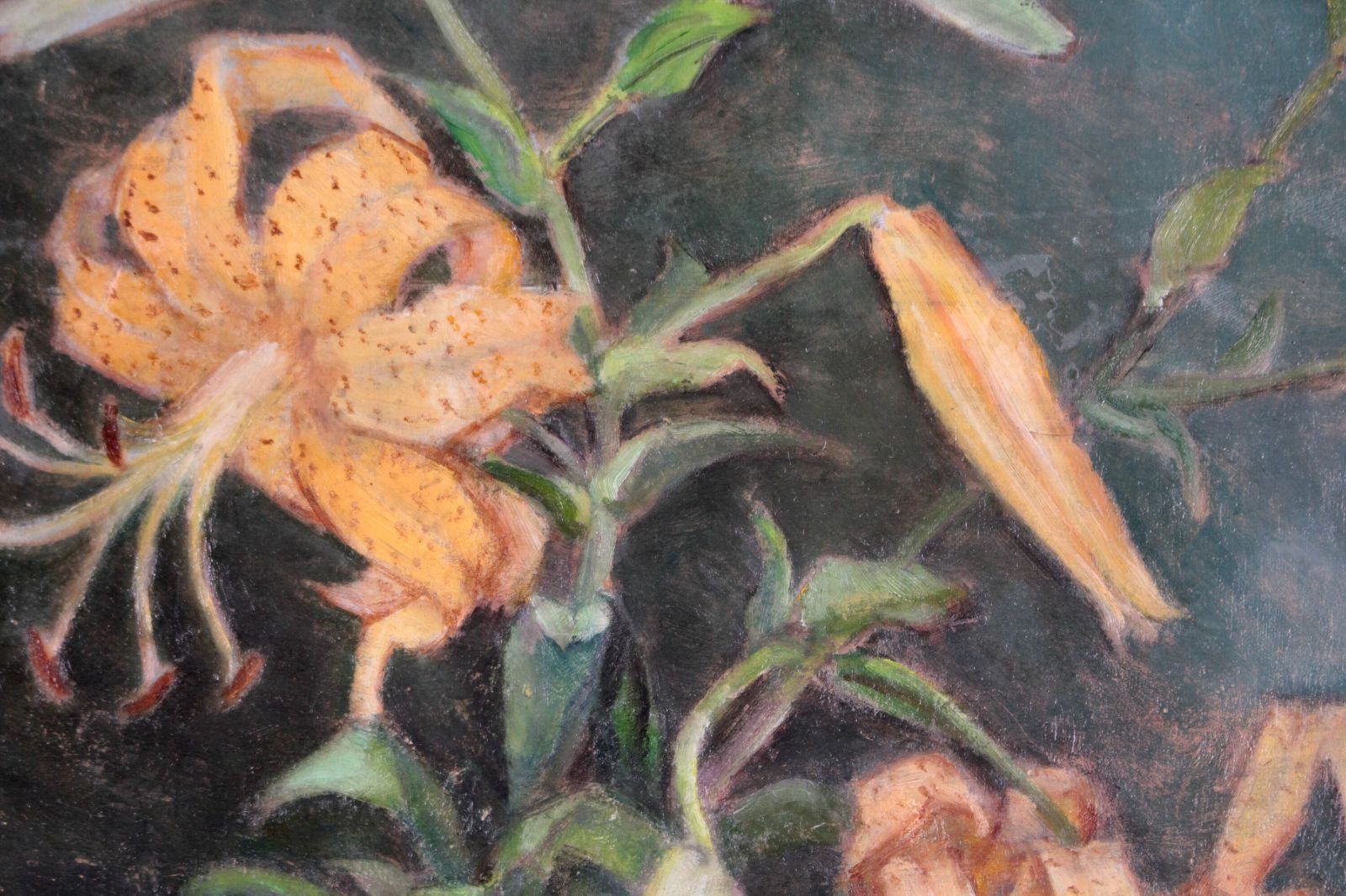 上野山清貢作 「花」 額56×47￼×6絵31×24cm F5サイズ 上野山清貢作