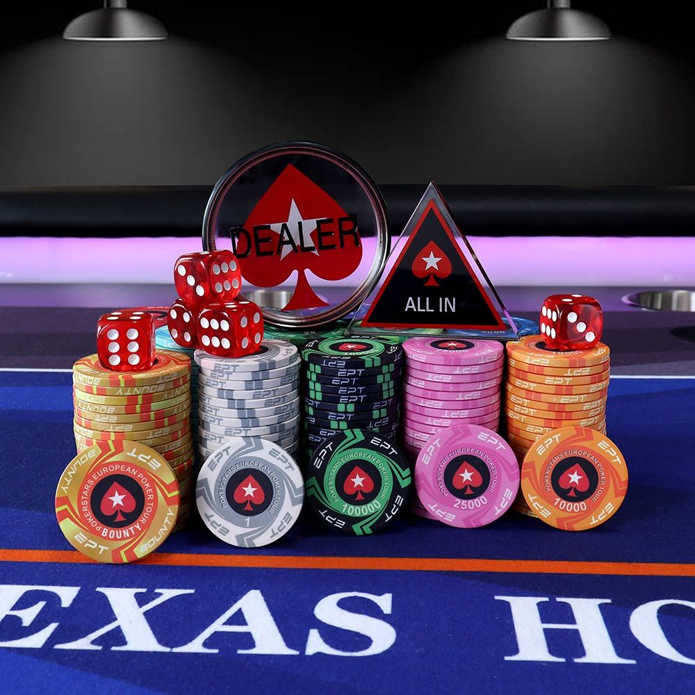 ポーカーチップセット 300枚 EPT PokerStars ポーカーチップセット 300