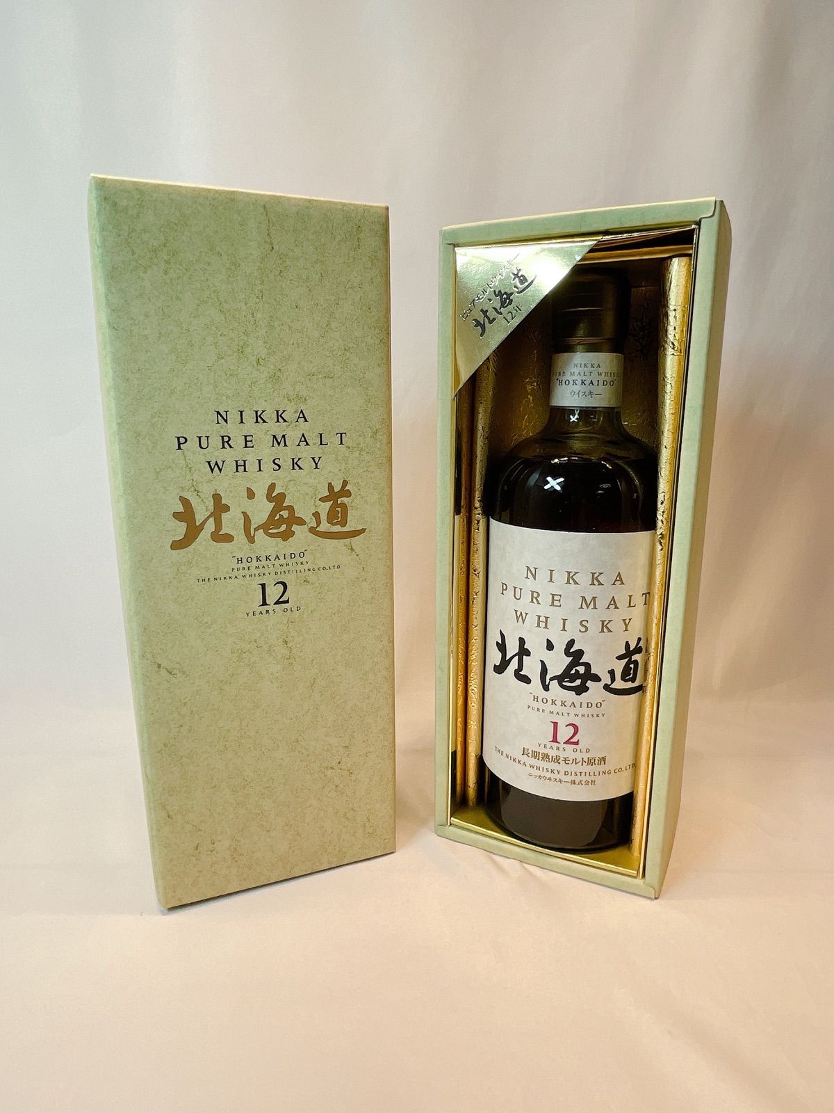 ニッカ 北海道 ピュアモルト 12年 ウィスキー 長期熟成モルト原酒 箱