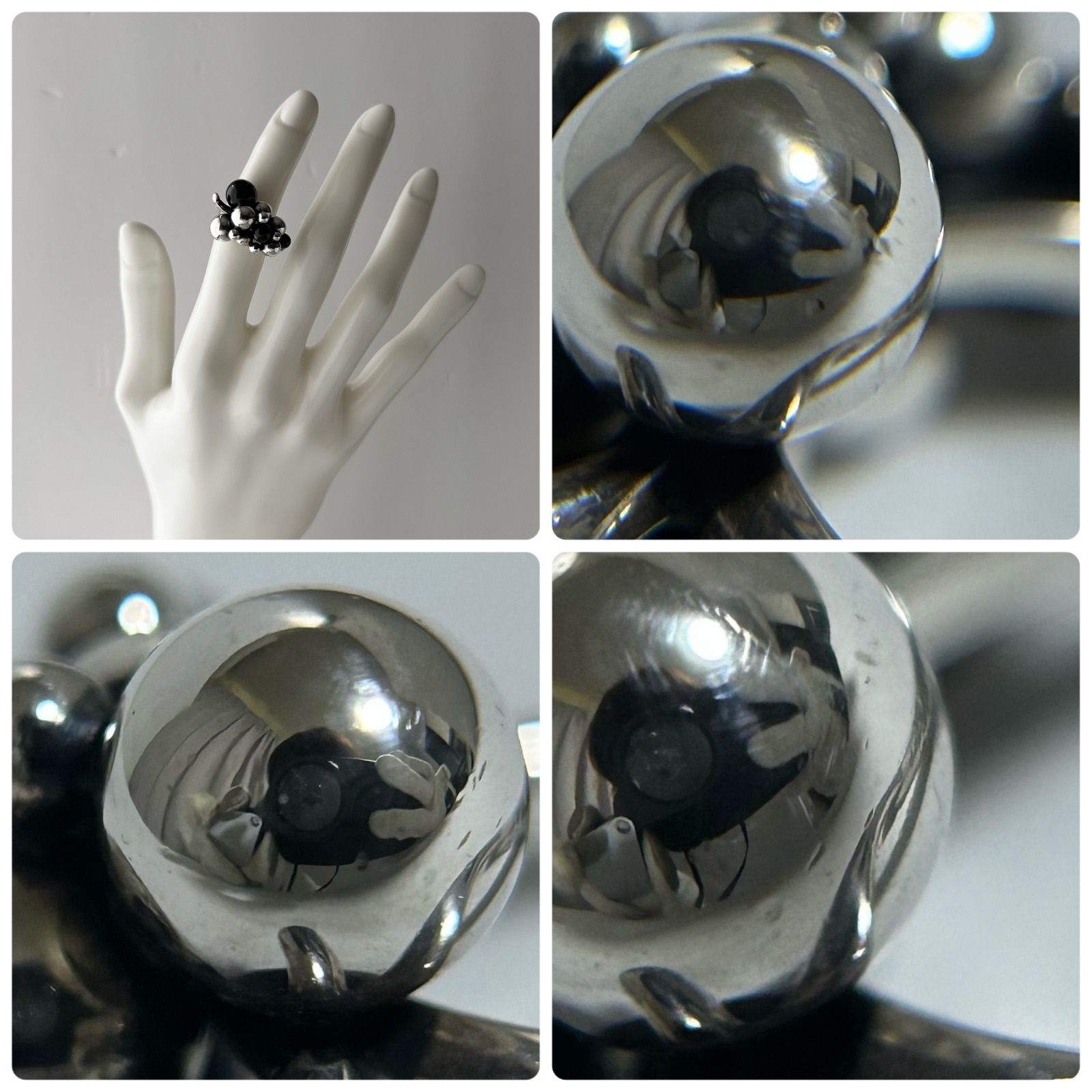 ジョージジェンセン リング 指輪 ムーンライトグレープ オニキス AG925