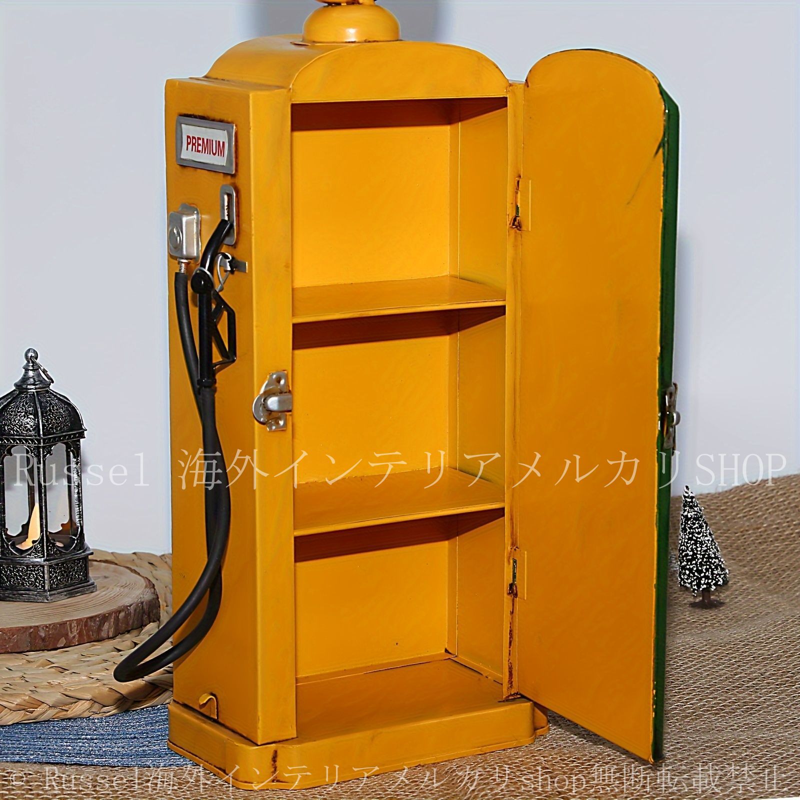 ガスポンプオブジェ 置物 アメリカンレトロ 給油機 ガソリンスタンド