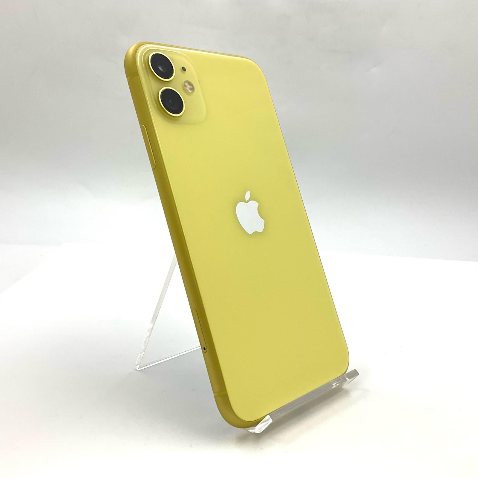 極美品】iPhone11 本体 128GB SIMフリー イエロー アイフォン ショップ