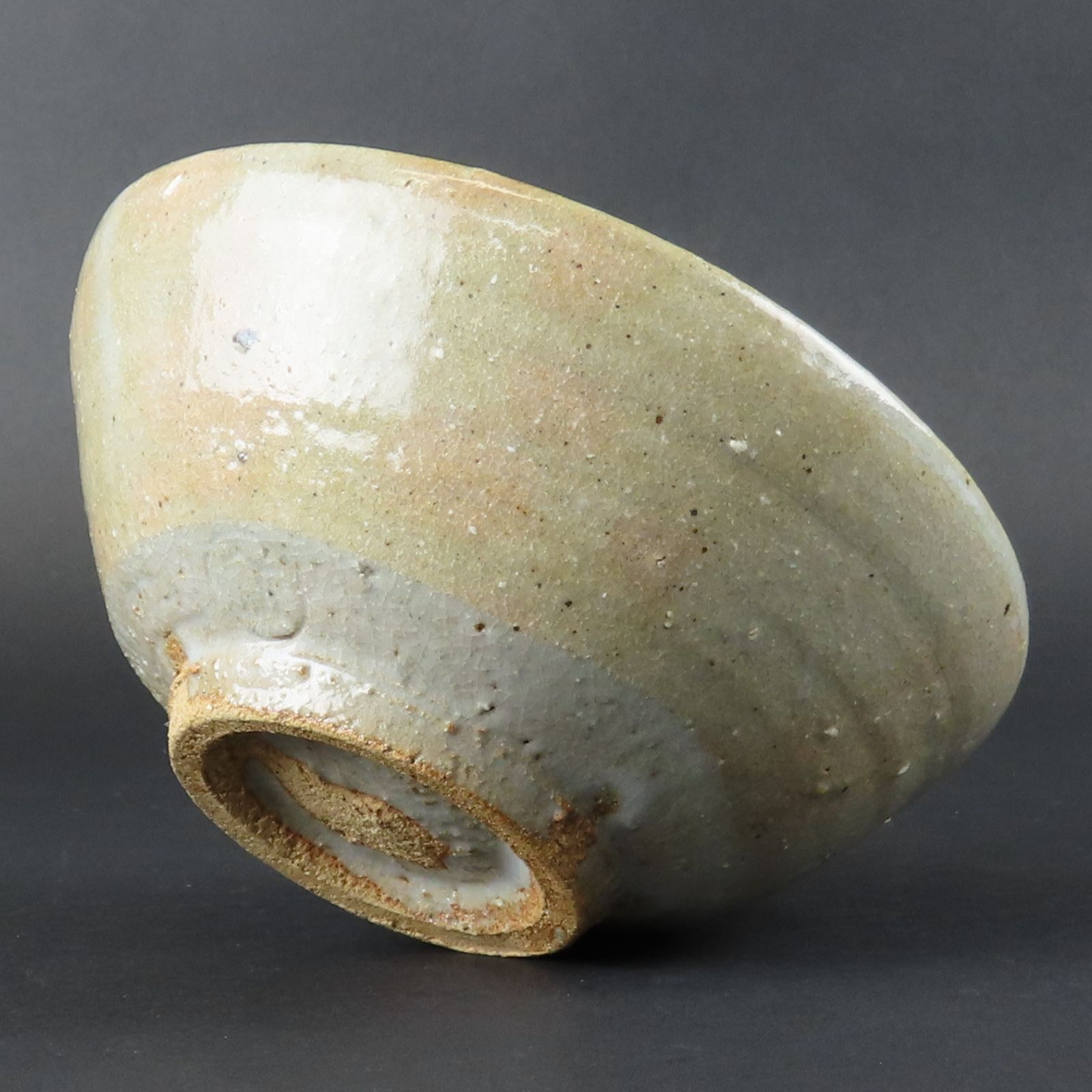 01s46 美品 金重素山 鶴山窯 茶碗 真作保証 共箱 在銘/つる山窯 出口直