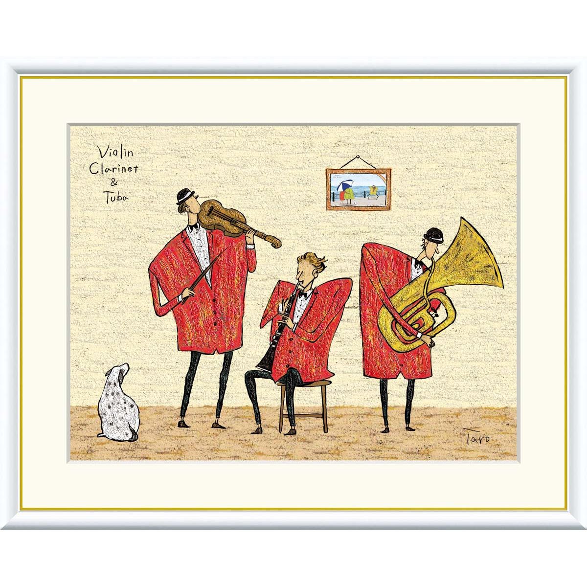 Jan Hartman ヴィンテージ風景コラージュ 水彩 夕焼け マウイ島 92 Jan