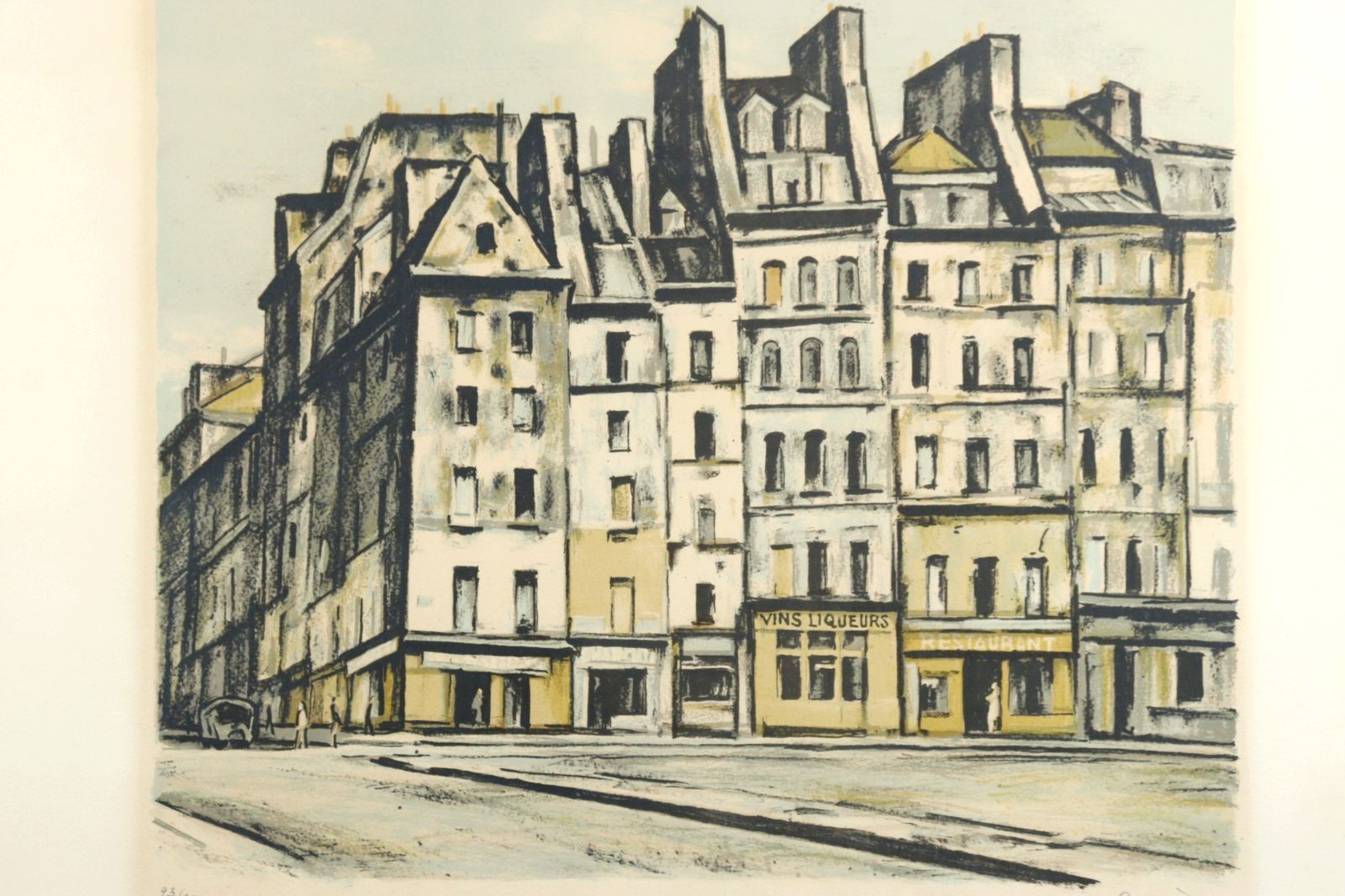 荻須高徳 「ボーブール」 リトグラフ 93/100 直筆サイン パリ 唐物