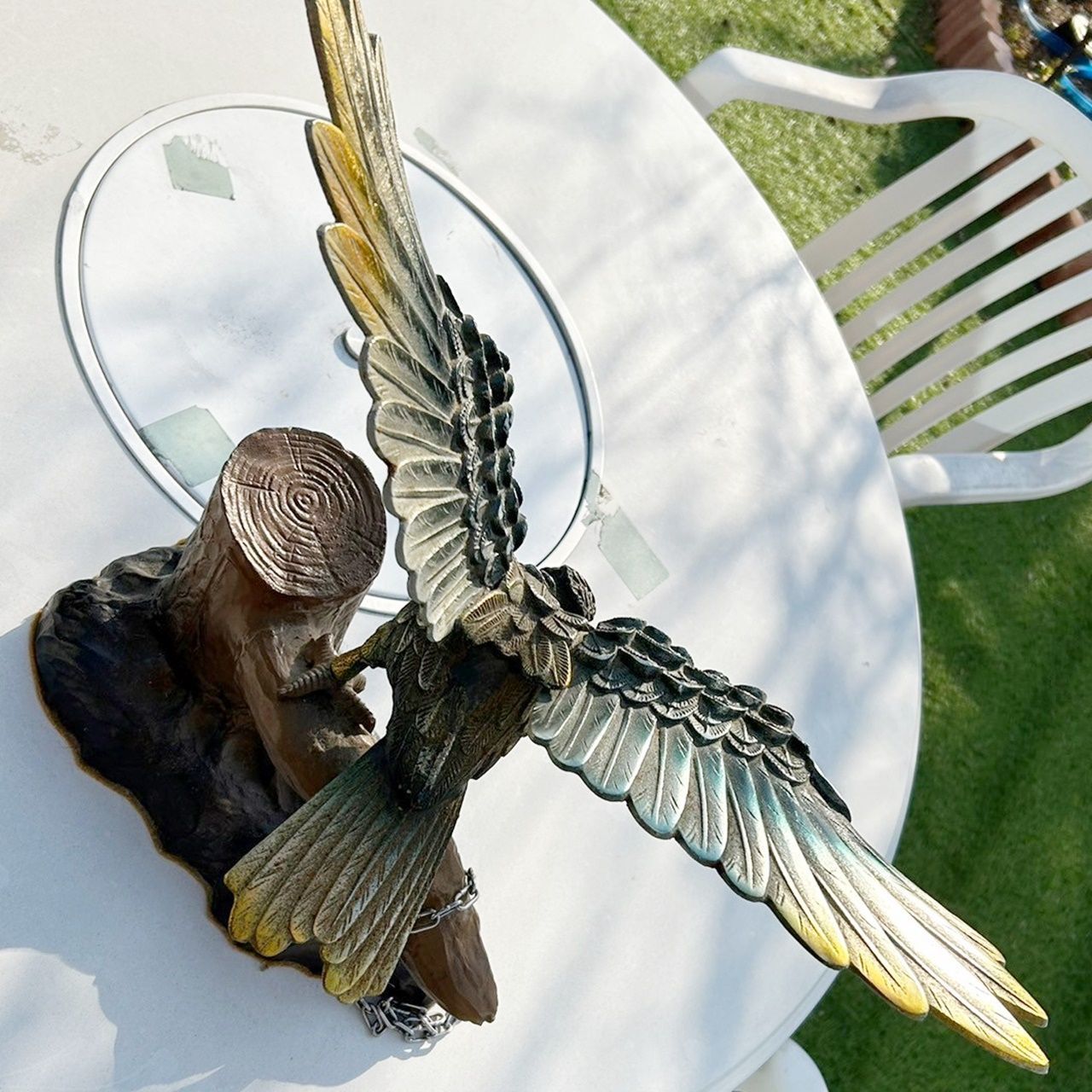 鷹の置物 金属製 オブジェ 鷹の置物 鷹の置物 金属工芸品 縁起物 高級