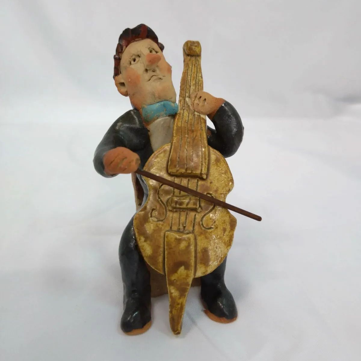 ささきようこ作 陶人形 陶器の音楽家人形4体セット ささきようこ作 陶