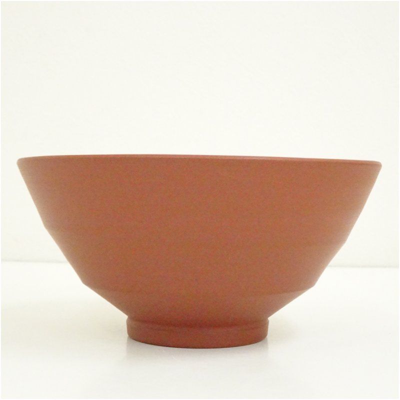 佐渡無名異焼 玉翆軒 国三窯造 朱泥茶碗（共箱） 茶道 抹茶 おしゃれ