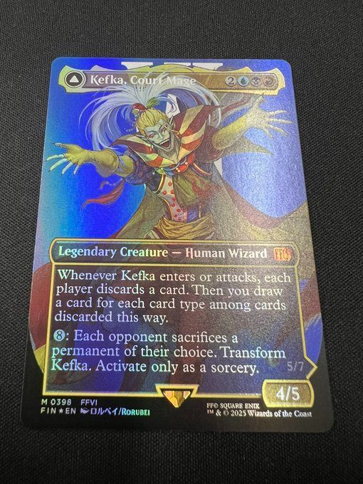 MTG 人造魔導士、ケフカ Kefka Court Mage 拡張 foil mtg 稀少 人造魔道士