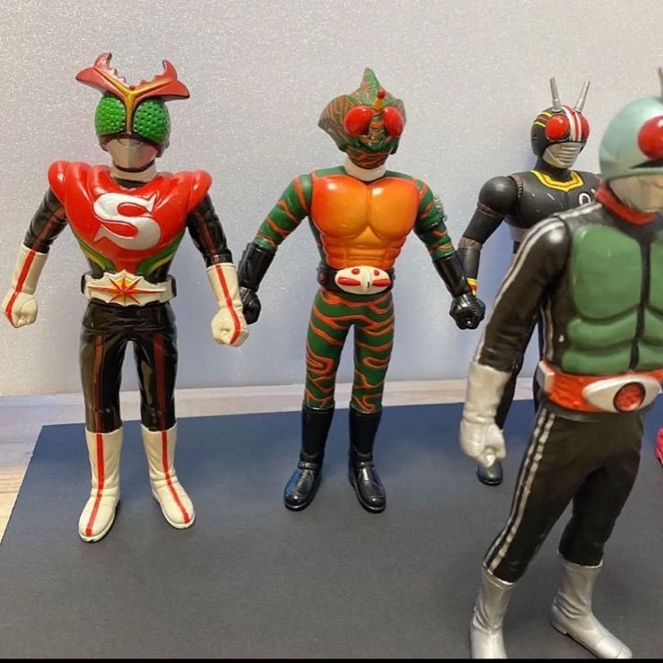 仮面ライダー ソフビ フィギュア 昭和ライダー7体セット - メルカリ