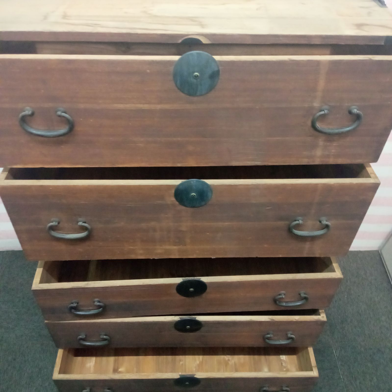 ◯ ファッション 箪笥 茶箪笥 和箪笥 和家具 昭和レトロ アンティーク