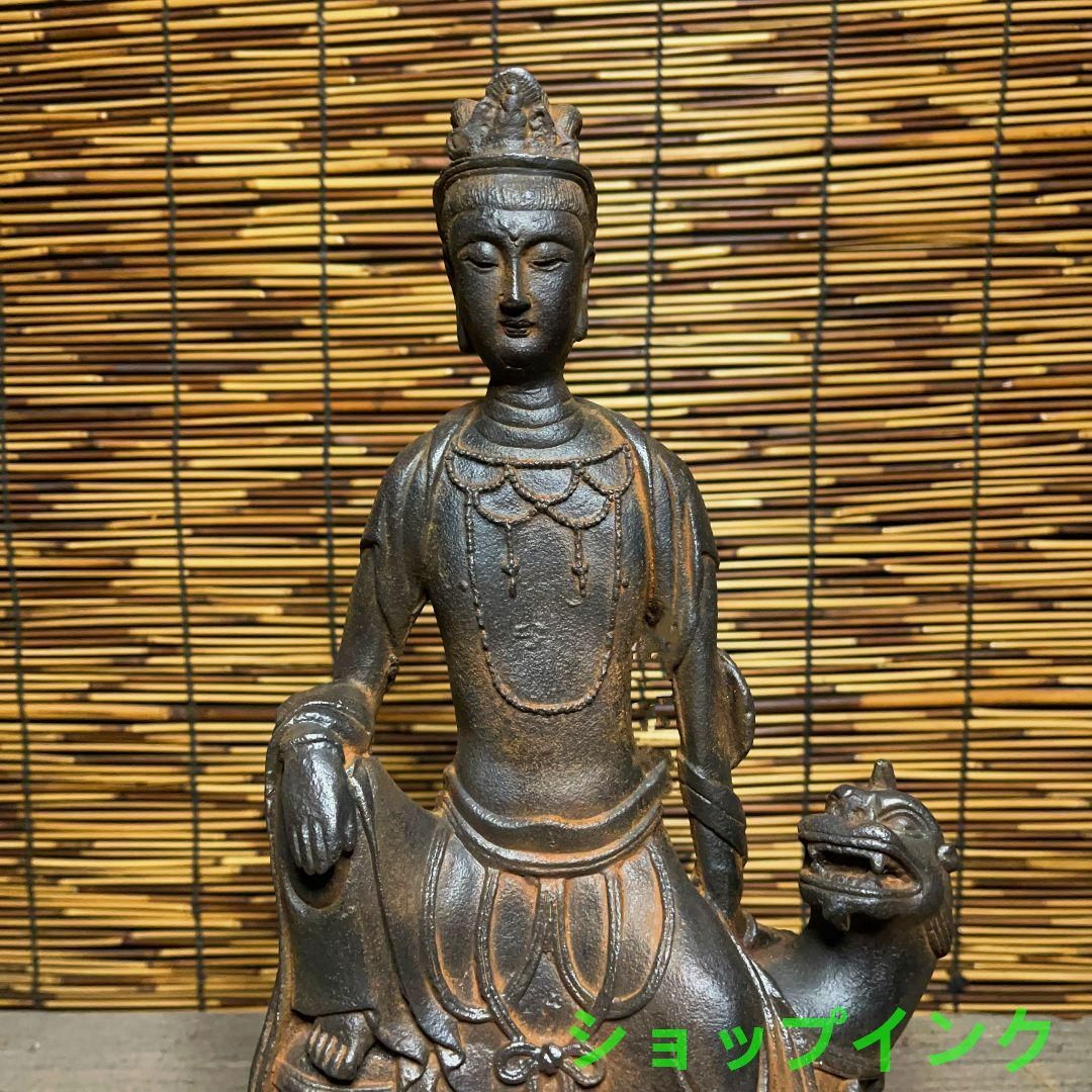 鉄器 鉄仏 坐獣像釈迦尼仏 家内仏堂 供養 禅意 茶室 置物 工芸品