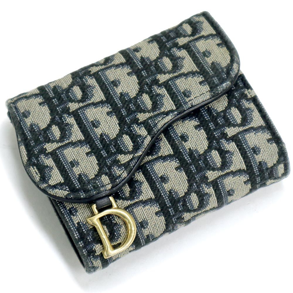希少 Christian Dior ディオール 折り財布 トロッター ハート 希少