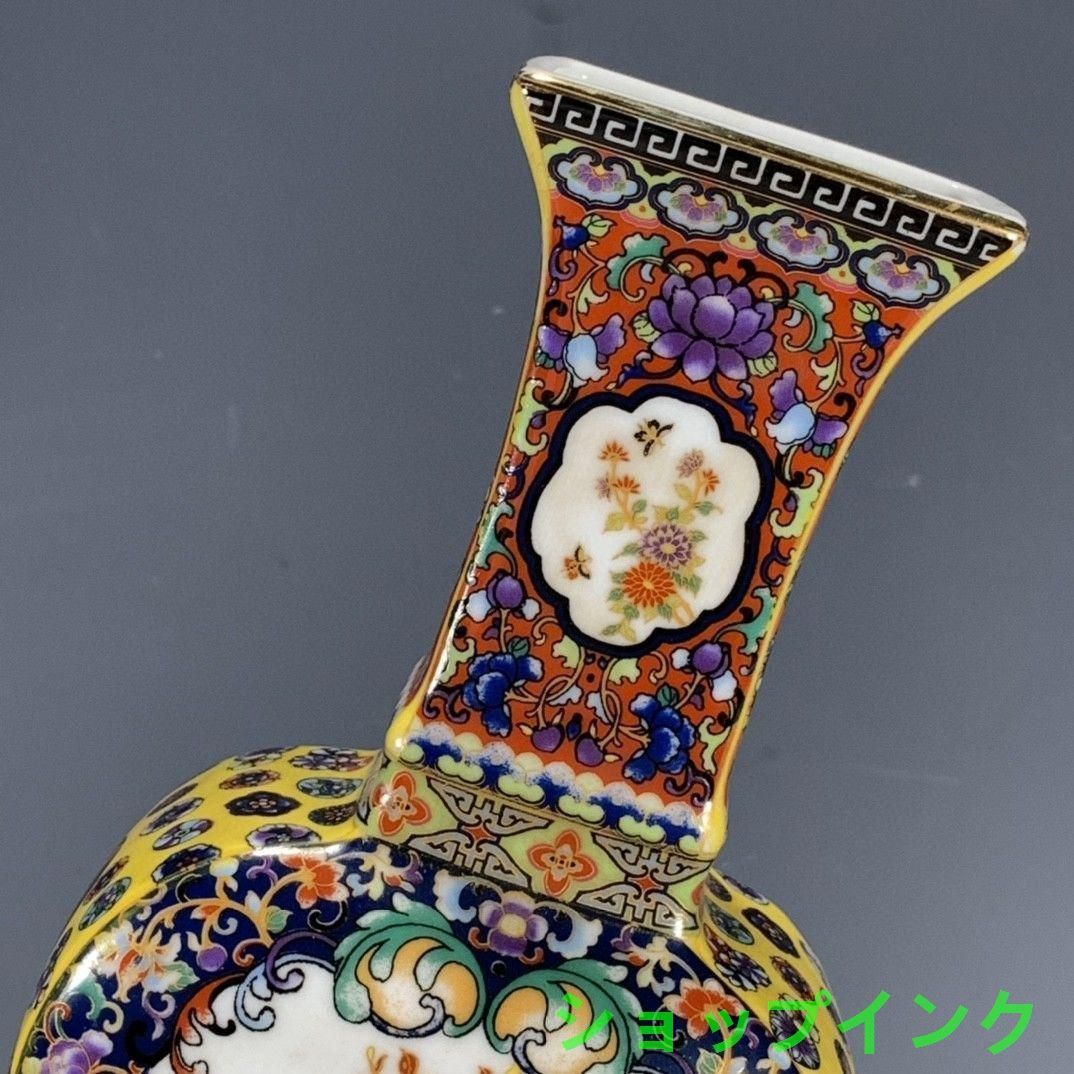 パステルの喜びに眉梢花鳥扇子 景徳鎮 陶磁器 装飾品 現代工芸品