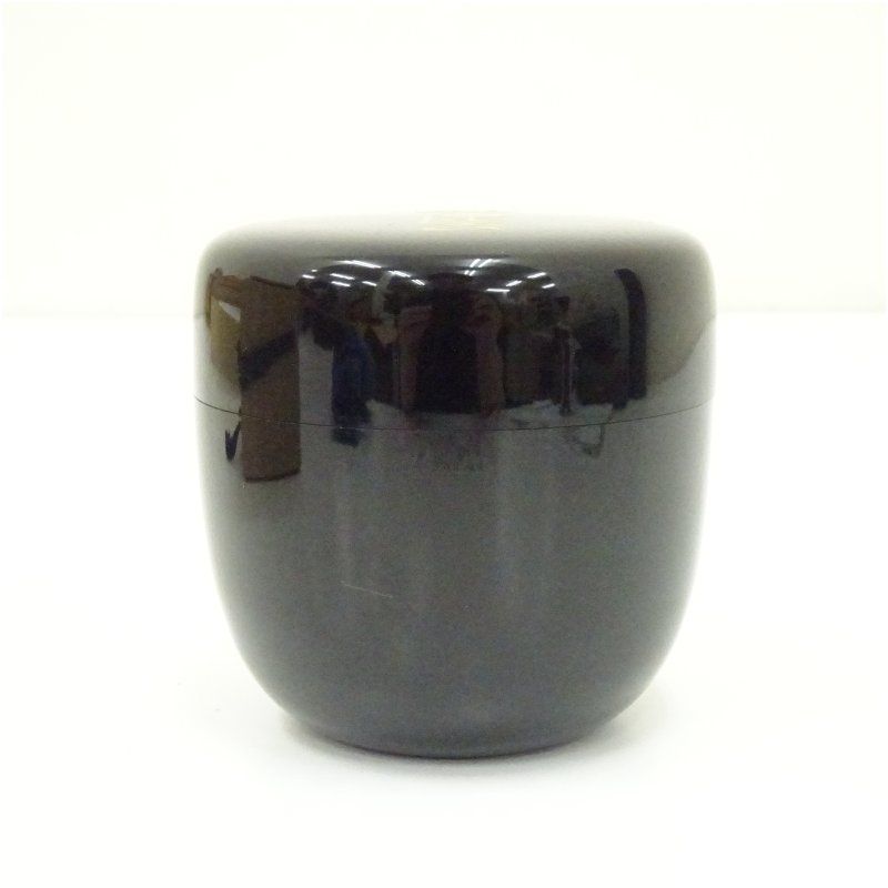 岡本漆専堂造 菊薫大棗（八幡宗豊花押有）（共箱）