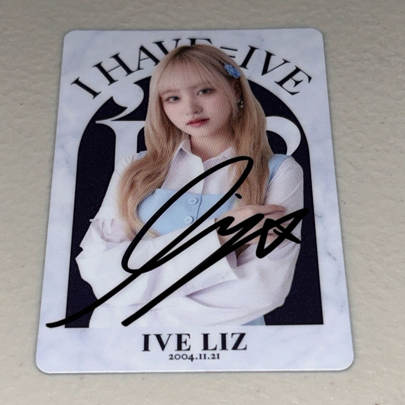 限定値下げ】IVE サイン会 リズ 未公開トレカ 直筆サイン IVE SECRET