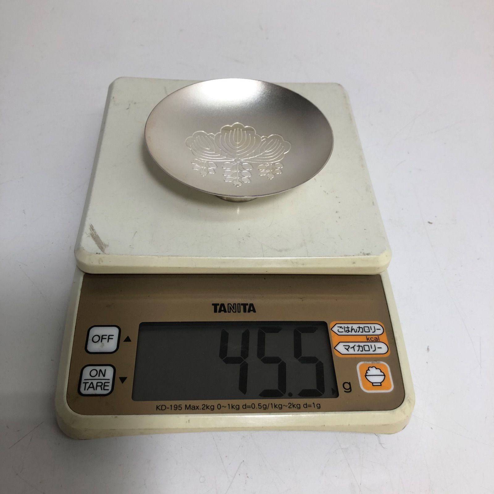 純銀盃 刻印あり 1000刻印 約67g 純銀盃 刻印あり 1000刻印 約67g