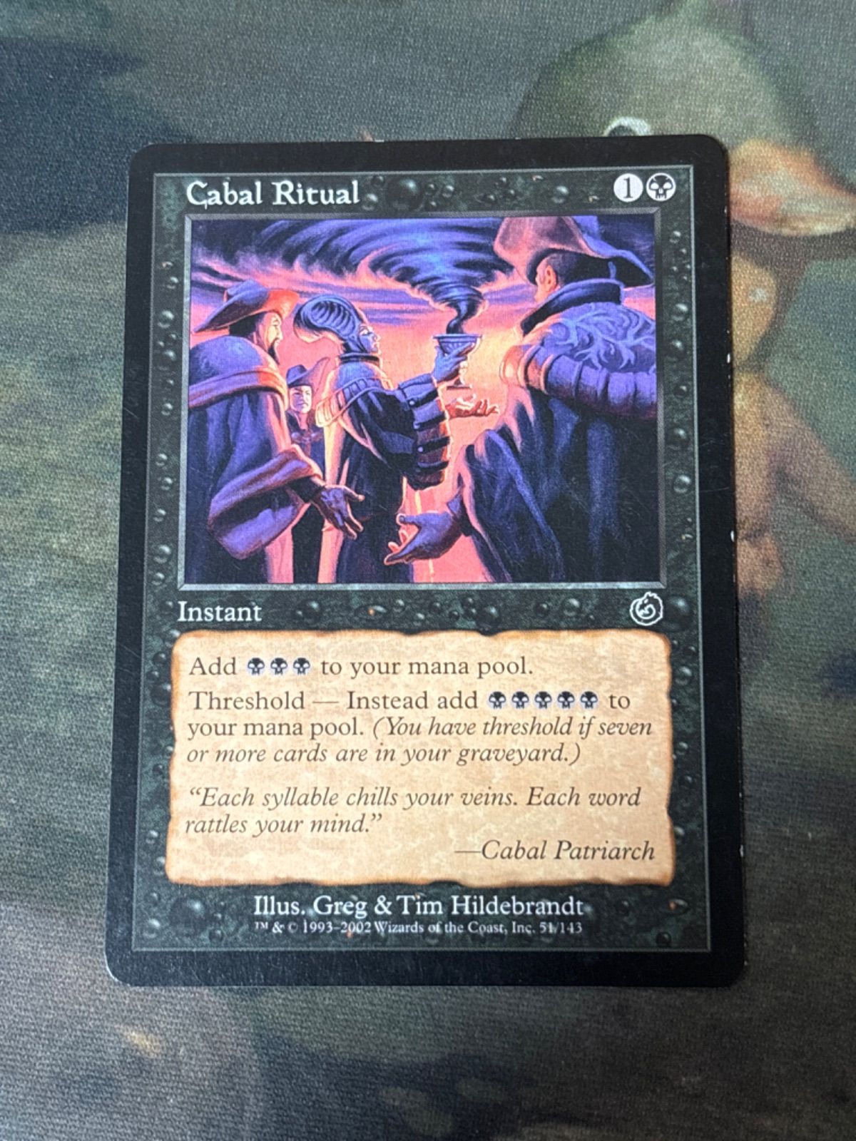 陰謀団の儀式 英語 foil TOR MTG foil 陰謀団の儀式/Cabal Ritual 英語