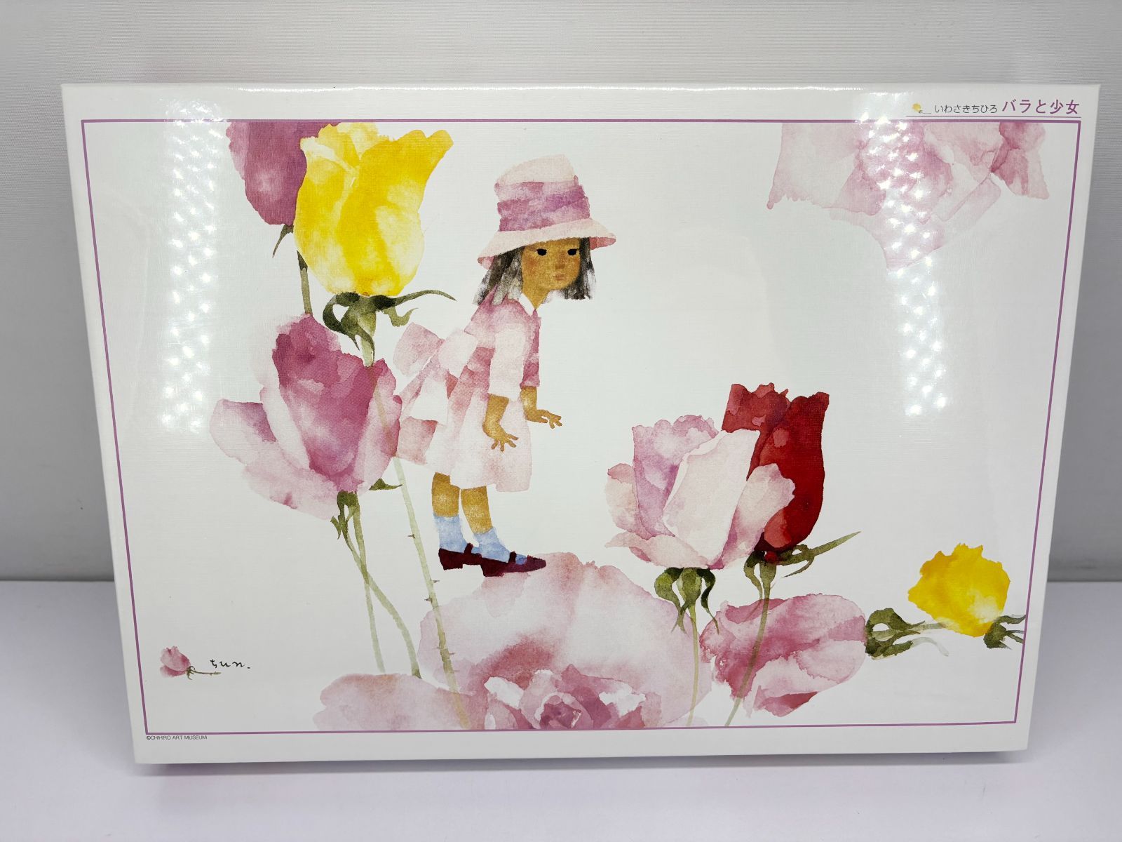廃盤 いわさきちひろ バラと少女 ジグソーパズル 1000ピース 廃盤