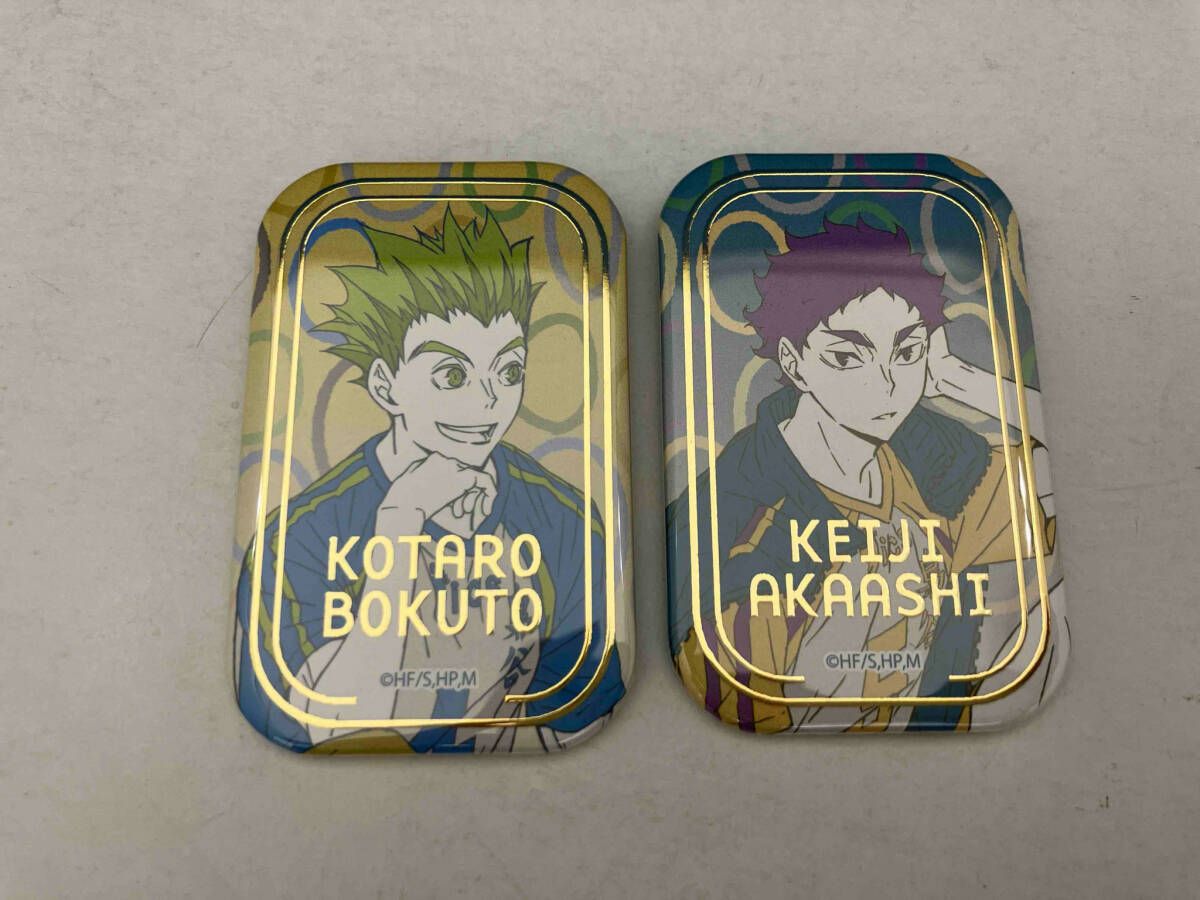 ハイキュー!! スクエア缶バッジ オフショット×カラー 第一弾 二弾