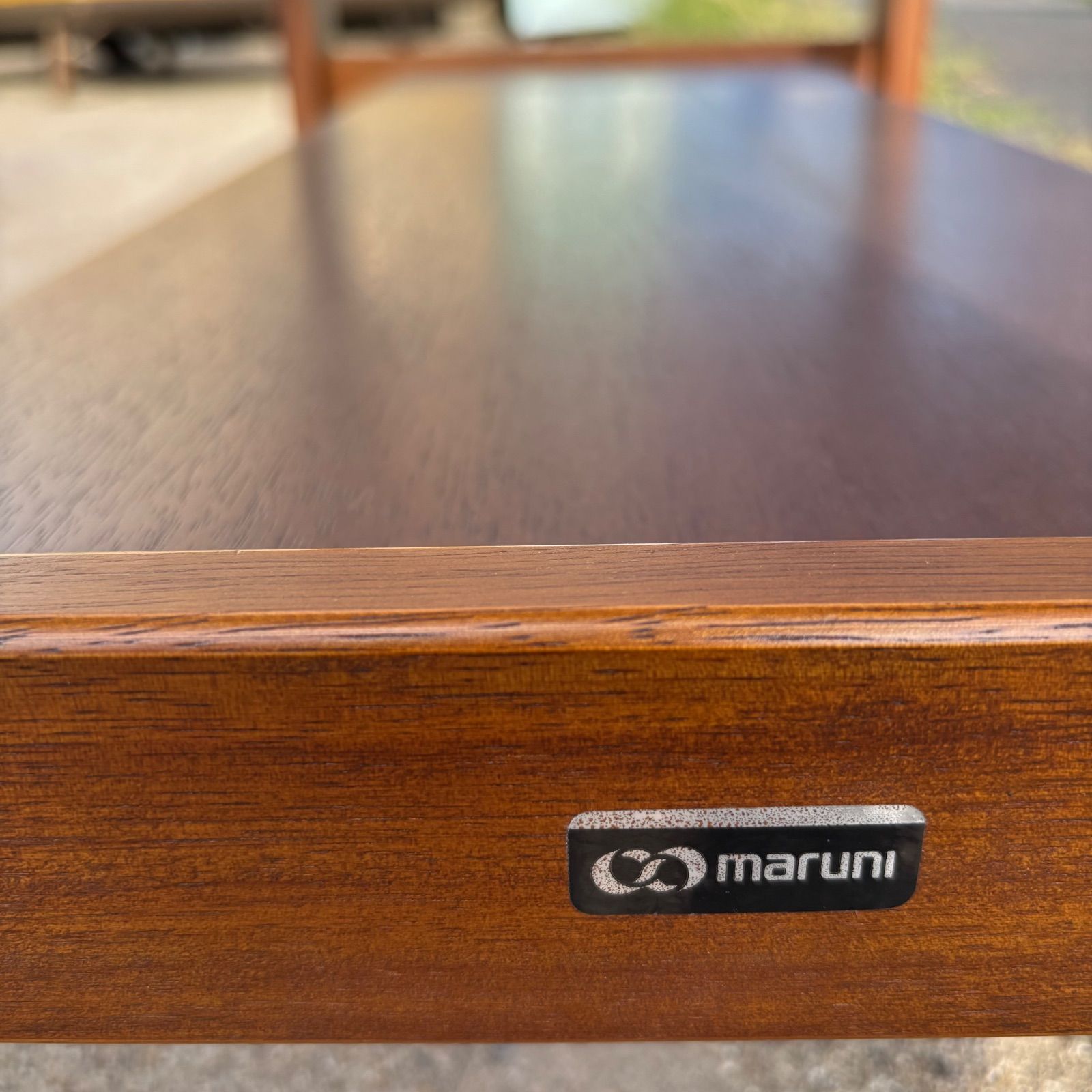 マルニ MARUNI ガラステーブル センターテーブル ローテーブル 木製