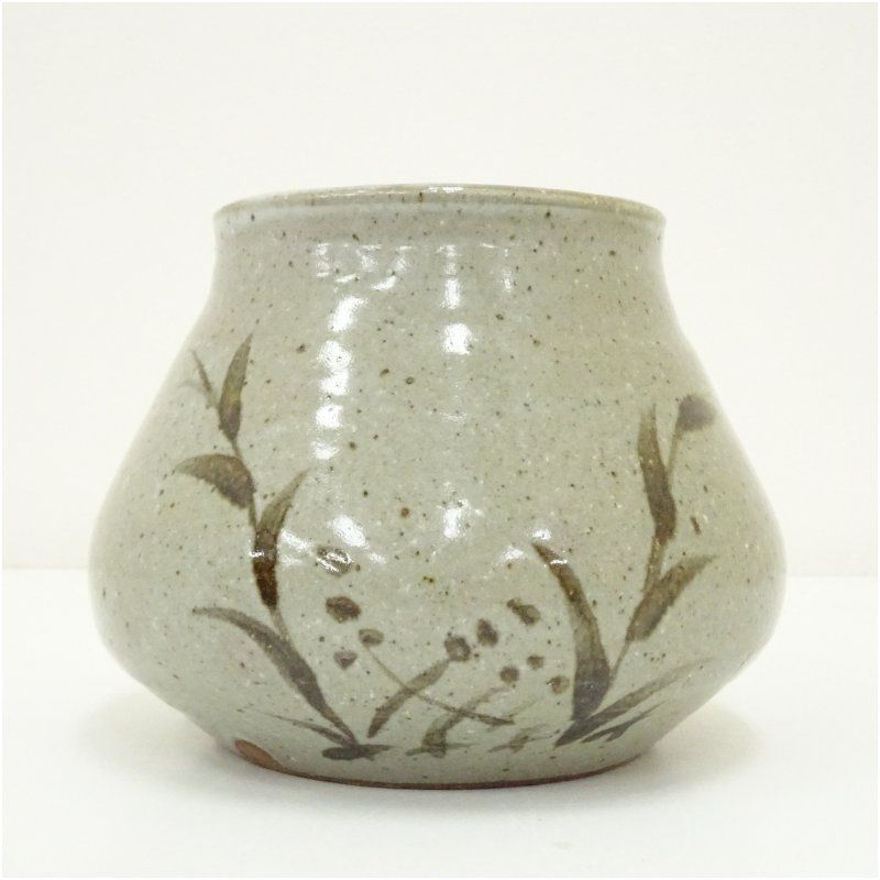 四代 中野陶痴造 割引 絵唐津水指（共箱） 水指し 茶道 茶道具