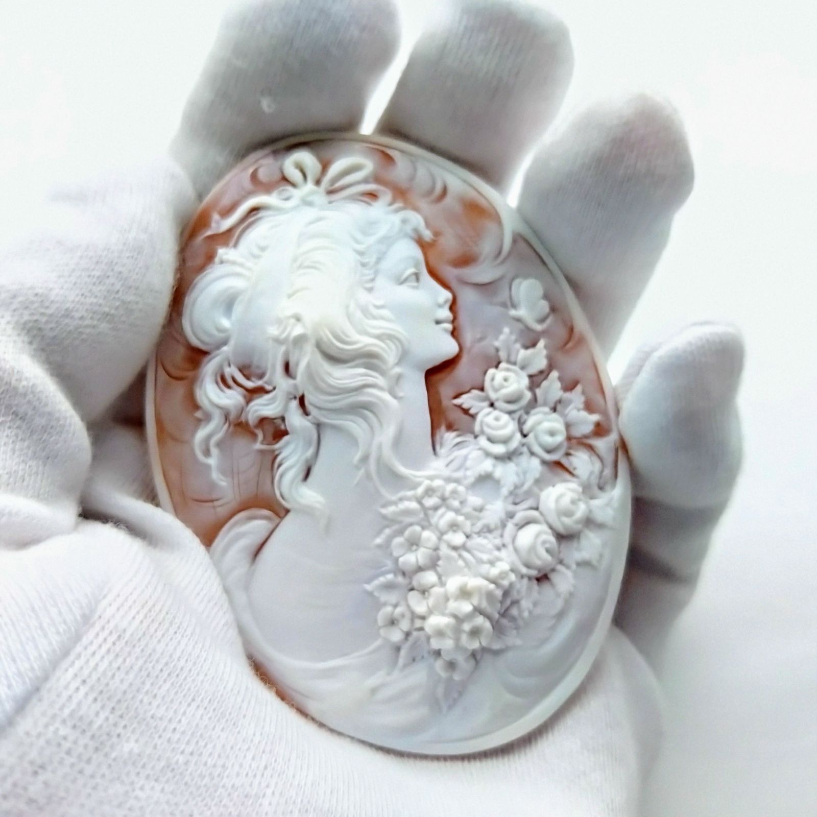 店頭併売商品※◇JC【ヤンナコーネ・カルミネ】 シェルカメオ ルース 約