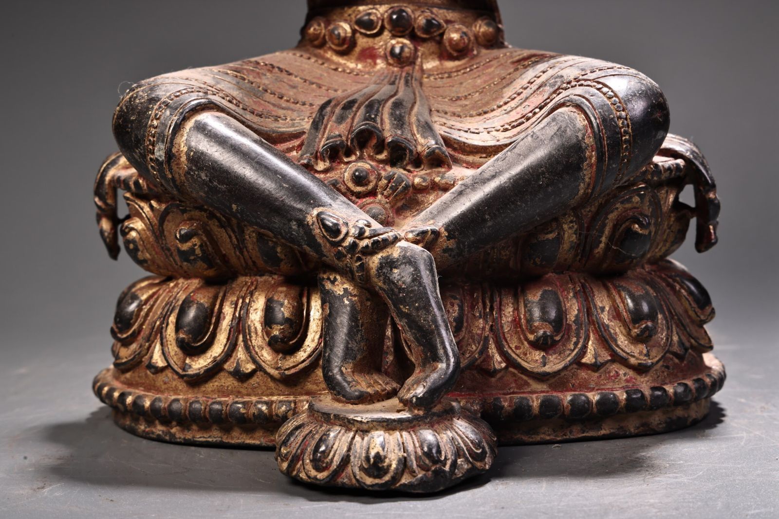 仏像古銅製，時代物，古董品，細工，（旧家藏出し）高10cm，重850克