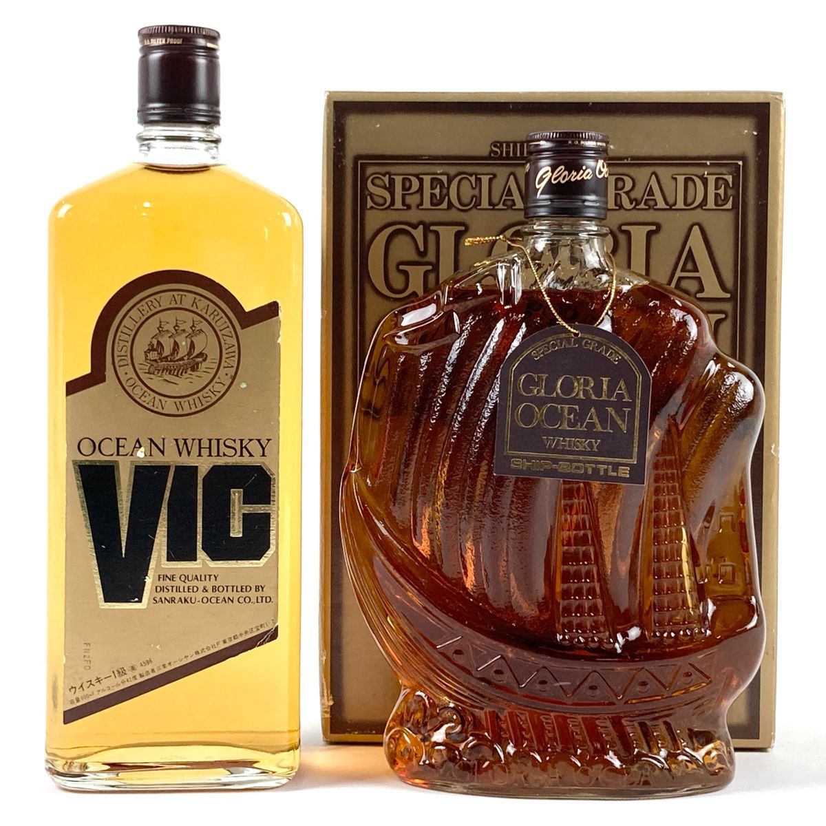 東京都発送限定】三楽/メルシャン グロリアオーシャン シップボトル 3