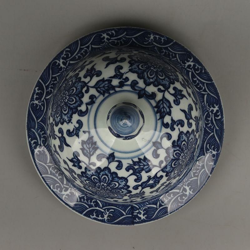 黄地琺瑯彩纏枝紋花瓶 景徳鎮 陶磁器 装飾品 現代工芸品 美術品 置物