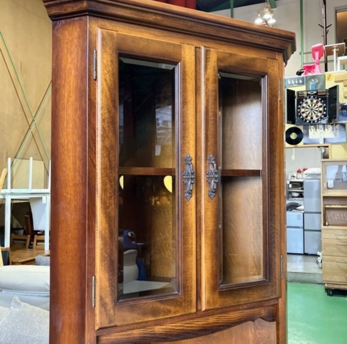 Karimokuカリモク コロニアル 花台 収納棚 レトロモダン家具 Karimoku