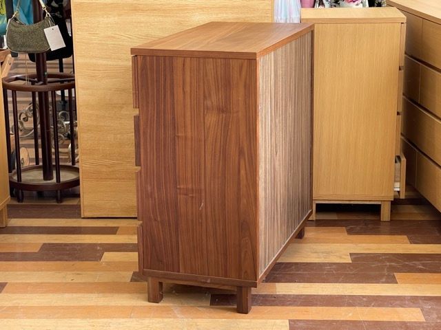 MUJI 無印良品 ウォールナット 4段チェスト 幅80×奥行40×高さ83cm 衣類