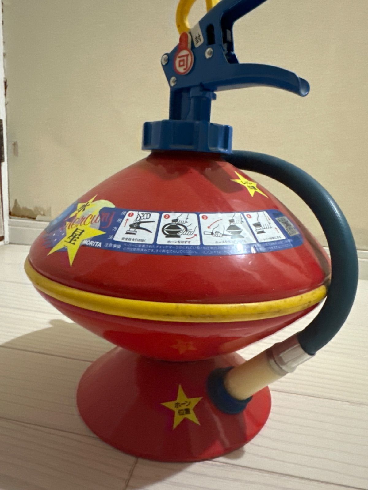 戦前 消化器 アンティーク 年代物 金鳥印 散粉消化器 激レア 未使用