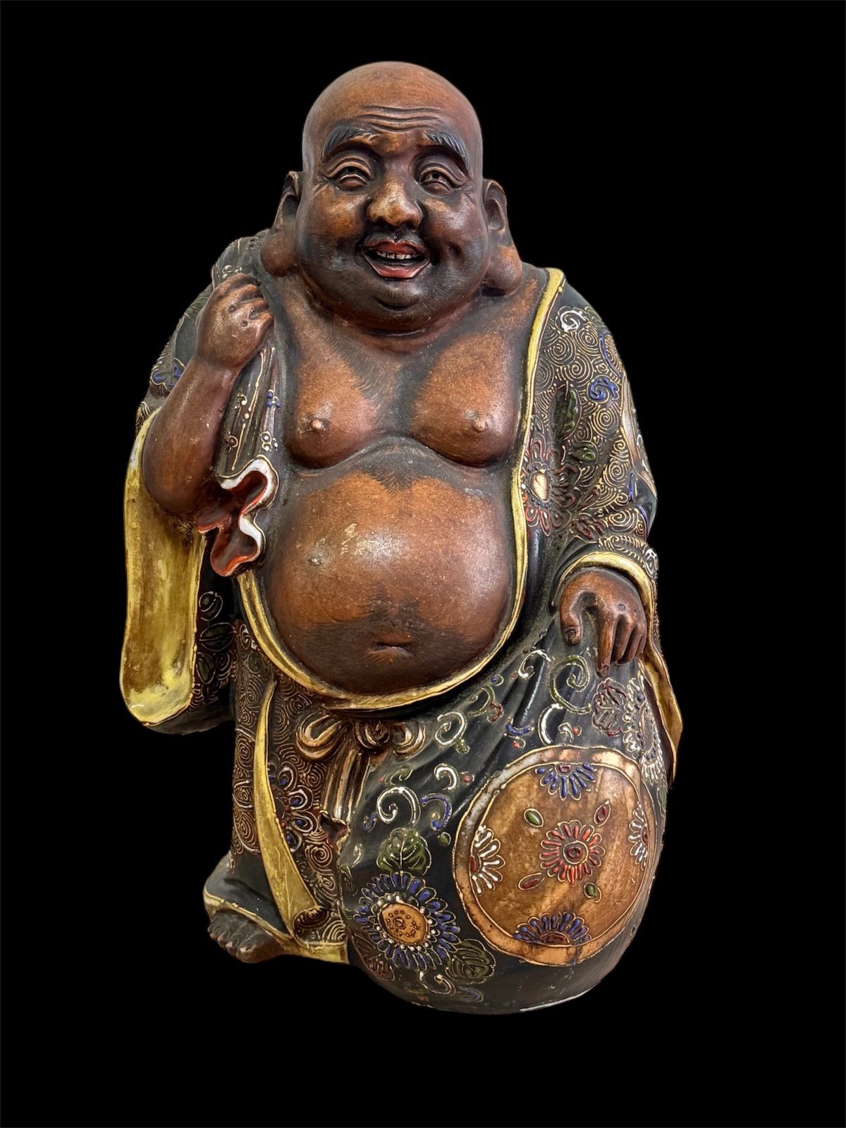 布袋様 九谷焼き 置き物 九谷焼 七福神 布袋さん 布袋様 古九谷焼