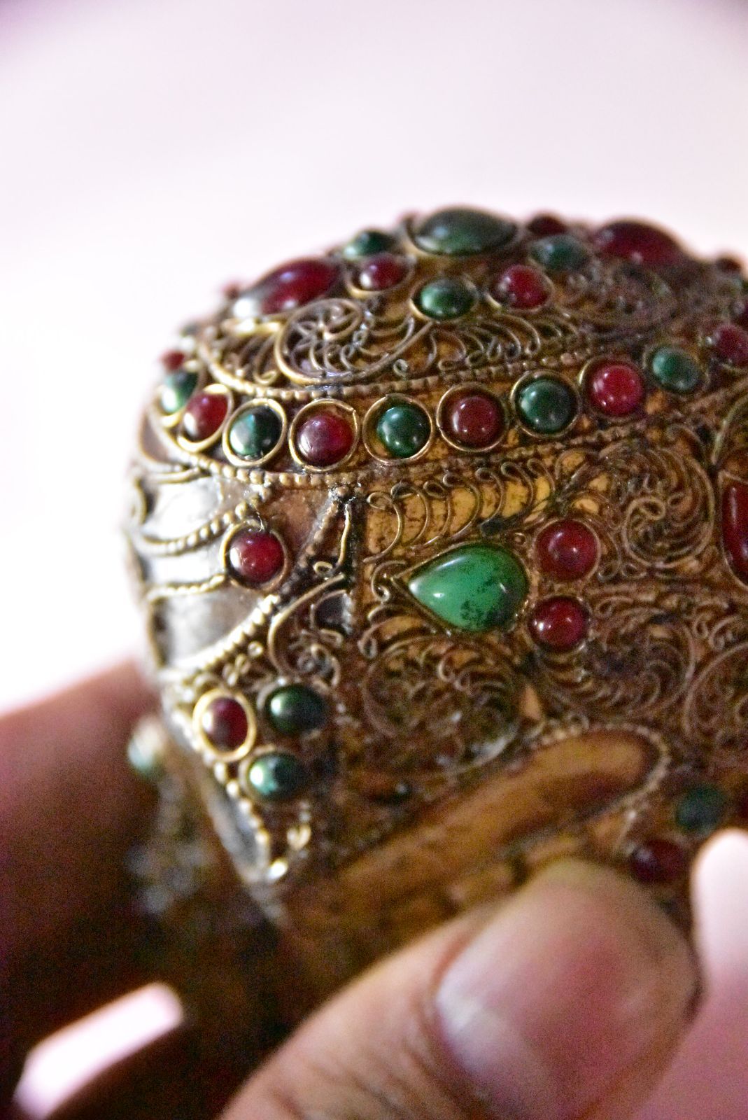 チベタンスカル カパーラ 髑髏 ドクロ ヒマラヤ煙水晶 ヒマラヤン