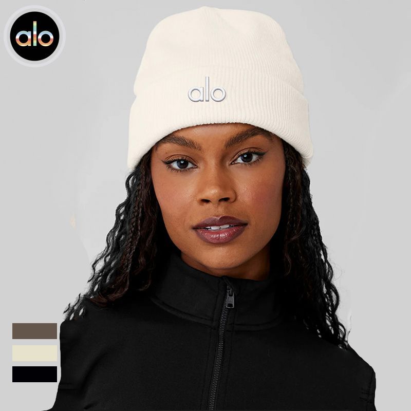 新品未使用】Alo Yoga ブラック ニット帽