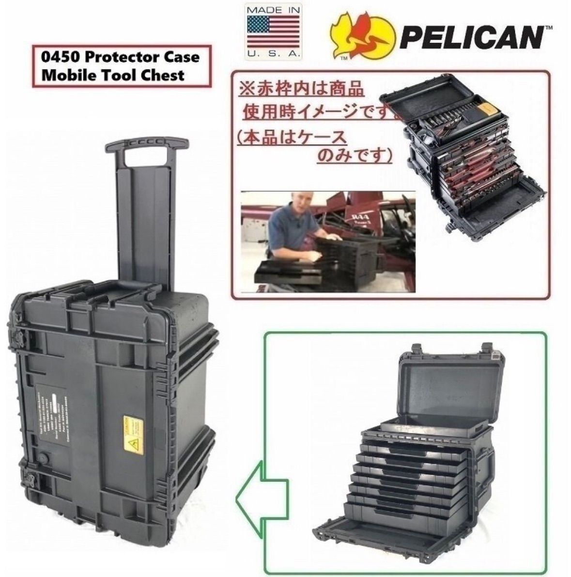 米軍放出品 ハードケース ツールボックス 工具箱 ストレージボックス