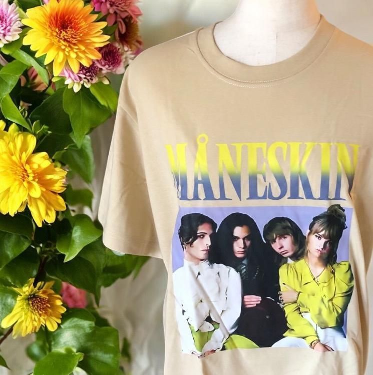 即日発送】Maneskinマネスキン3Dプリント Tシャツ サイズXL ③ - メルカリ