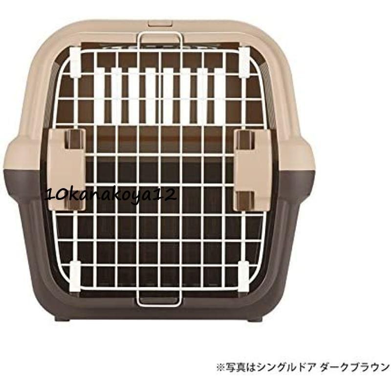 Richell キャンピングキャリー 折りたたみ L ダークブラウン