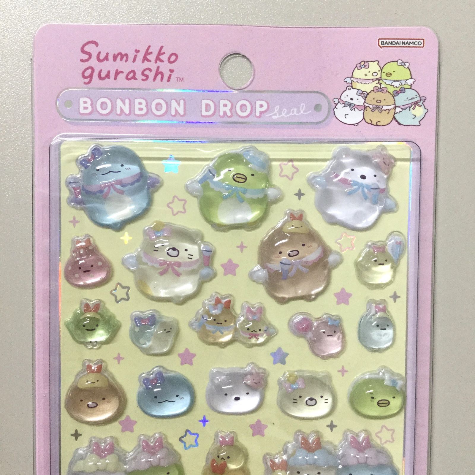 j173【新品・未使用品】ボンボンドロップシール すみっコぐらし ピンク