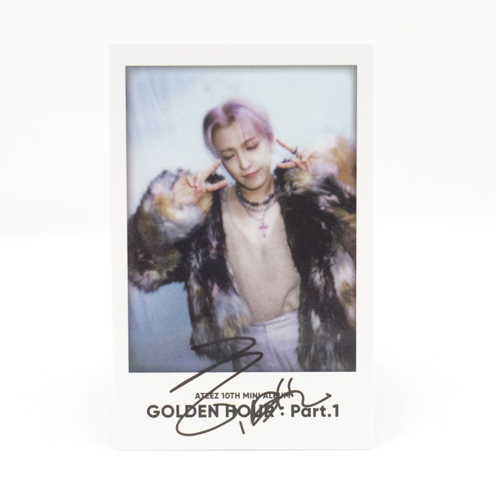 ATEEZ ホンジュン ヨントン 直筆サイン入りポラロイド
