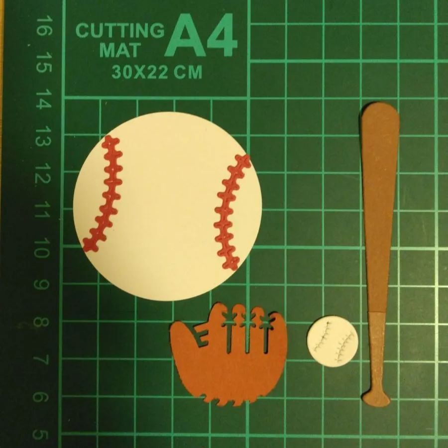 ダイカット 野球 ソフトボール アルバム素材