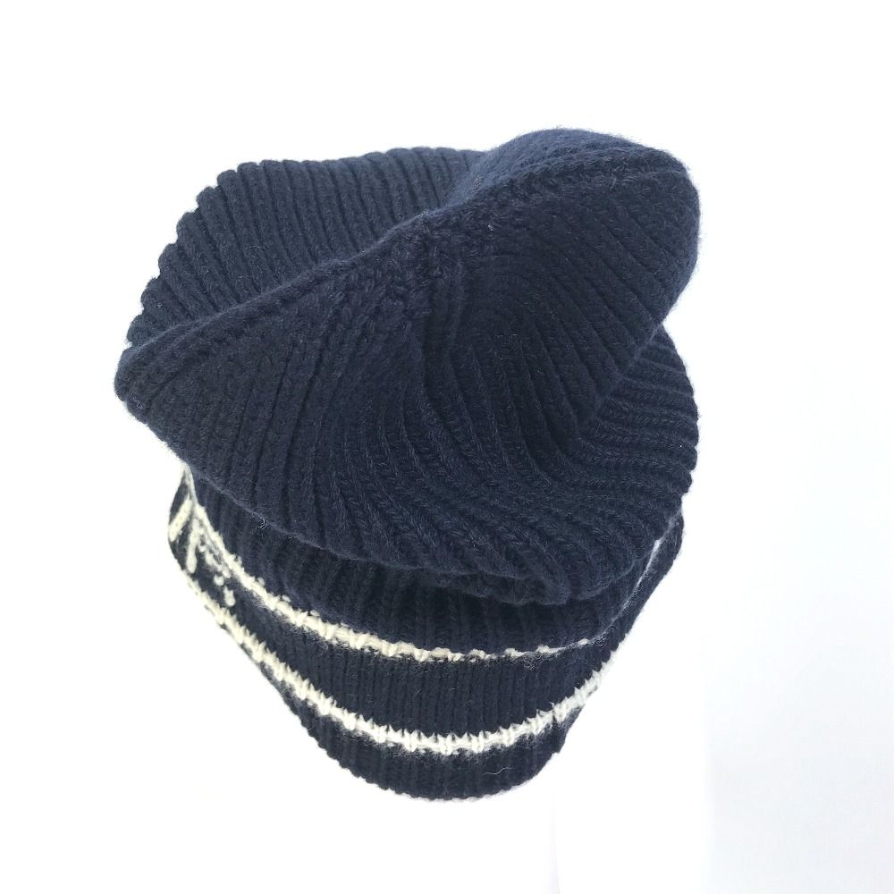 DIOR ディオール カシミヤ ウール ロゴ入り ビーニー 帽子 ニット帽 美