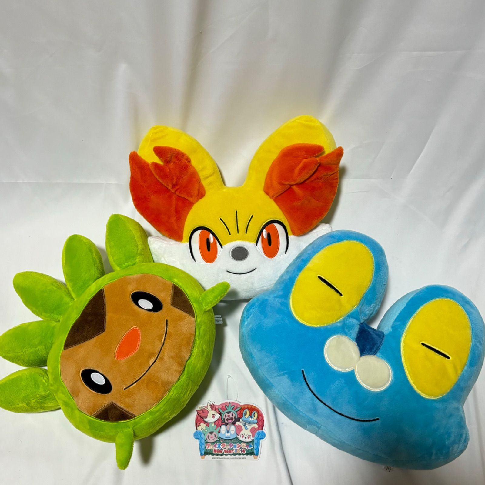 ポケモンセンター フォッコ ハリマロン ケロマツ フェイスクッション