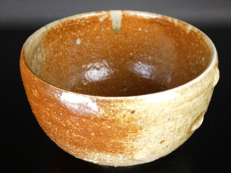 清宮】香山「伊賀焼 茶碗」共箱 幅 約12.6cm 高さ 約8cm 香山窯 販売