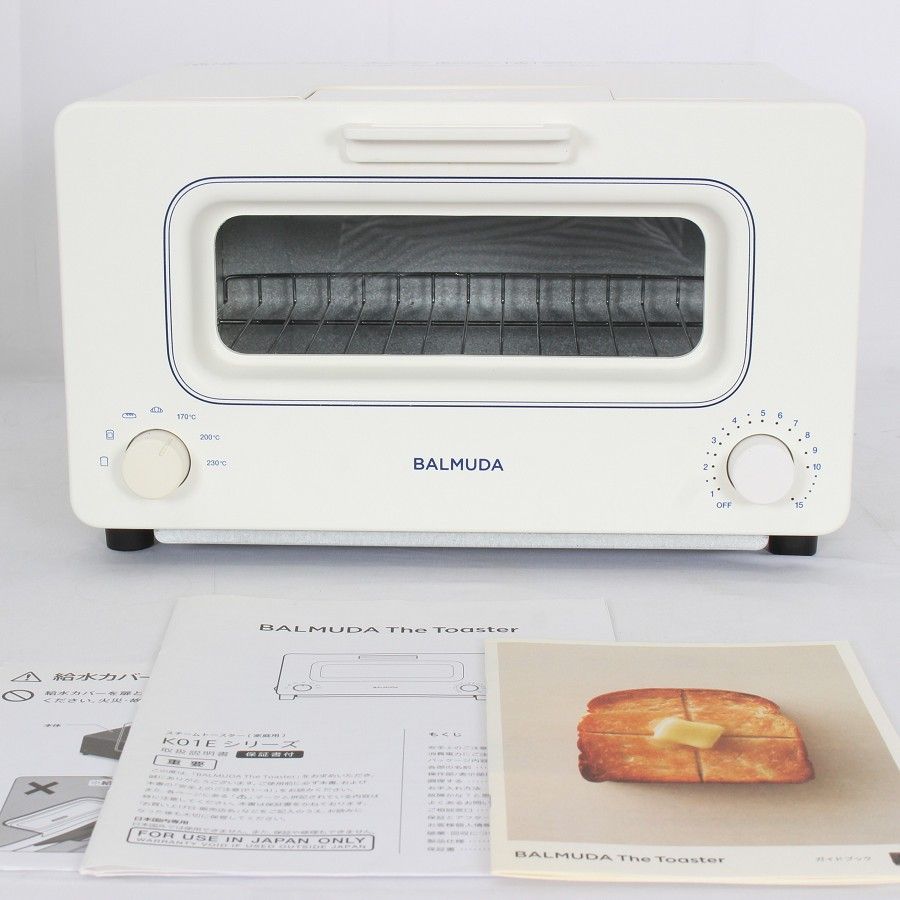 購入 BALMUDA The Toaster K01E-WB ホワイト×ブルー スチームオーブン